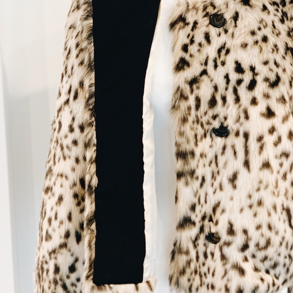 J. Crew Leopard Print Faux Fur Jacket - Picture 4 of 7